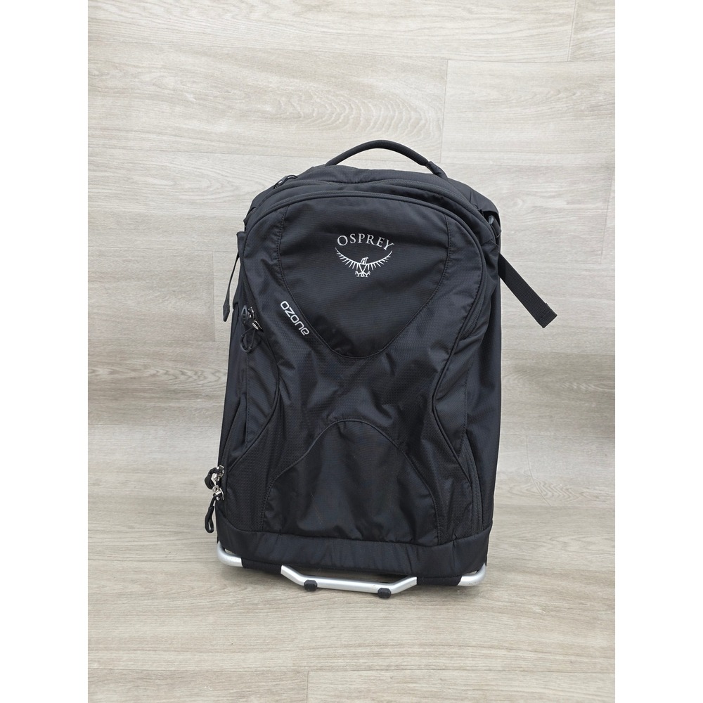 Osprey Ozone Rolling Suitcase Unisex Black High Road LT Lightweight Travel Bag